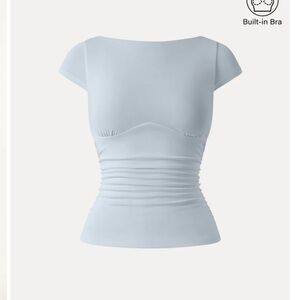 OGL Light Blue Bodysuit with Built-in Bra